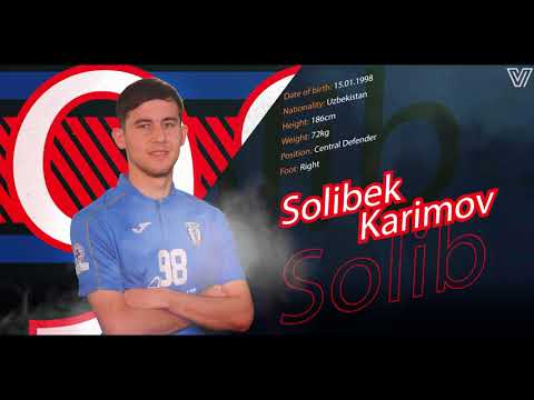 Solibek Karimov - central defender, player FC Bukhoro (Uzbekistan)