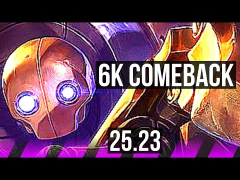 BLITZCRANK & Nilah vs THRESH & Lux (SUP) | 6k comeback | EUW Master | 25.23