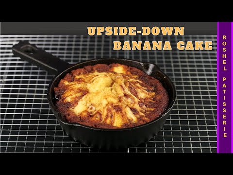 Upside Down Banana Cake | Kosher Pastry Chef | עוגת בננה הפוך
