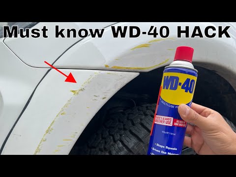Remove scratches from car with WD40 - Hack