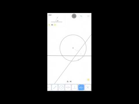 Euclidea - 4. Дельта (Delta) - 4.2 - Угол 60