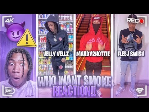 FLEEJ SWISH X MHADY2HOTTIE X VELLY VELLZ~ WHO WANT SMOKE REACTION!!!