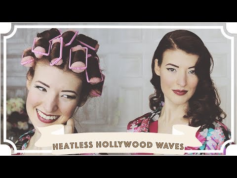 Heatless Old Hollywood 1950s Waves // How To Curl Your Hair Video