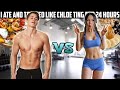 BODYBUILDER Eats & Trains Like CHLOE TING For 24 HOURS | My Honest Opinion