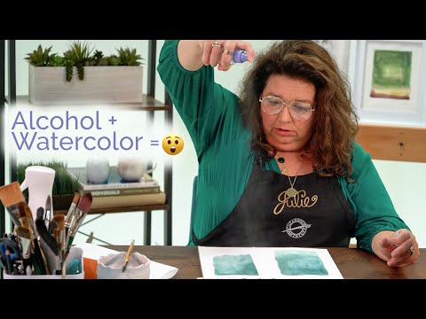 Cheap Joe's 2 Minute Art Tips - Alcohol + Watercolor = 😮