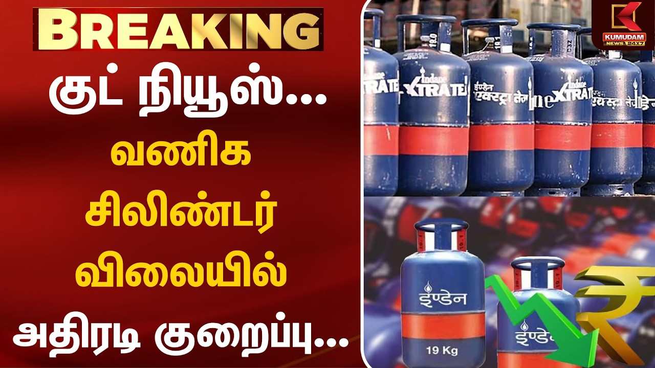 Good News - வணிக சிலிண்டர் விலையில் அதிரடி குறைப்பு | LPG Price | Gas Cylinder Price | Commercial