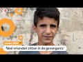 Abdulrahman (14) demonstreert in Libanon