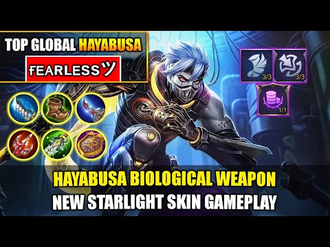 Hayabusa Biological Weapon, New Starlight Skin Gameplay - Top Global Hayabusa By ғᴇᴀʀʟᴇssツ ~ MLBB