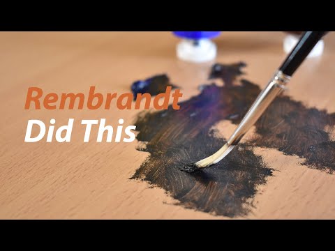 How REMBRANDT Mixed his Own Black to Paint Shadows
