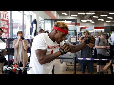 CHARLO VS. HEILAND - JERMALL CHARLO'S MEDIA WORKOUT - NEW YORK CITY