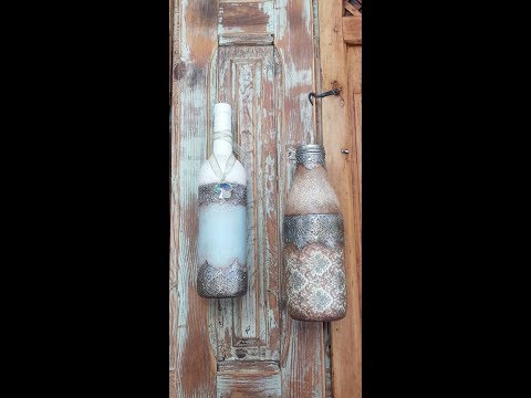 Tutorial botella decorada