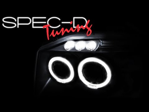 SPECDTUNING DEMO VIDEO: 2001-2004 NISSAN FRONTIER PROJECTOR HEADLIGHTS