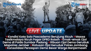 Live Update Siang: Aksi Solidaritas di Tasikmalaya Ricuh, Kondisi Terkisi Kota Solo Pascademo