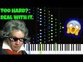 Beethoven Moonlight Sonata 3rd Movement INSANE Piano Tutorial Synthesia