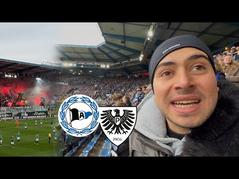 My FIRST TIME at the BIELEFELDER ALM ⚽💙 | Arminia Bielefeld vs SC Preußen Münster | Stadium Vlog
