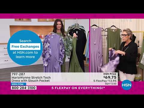 MarlaWynne Stretch Tech Dress with Slouch Pocket