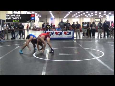 70 kg R1 - Nick Marable (Sunkist Kids) vs Gary Dinmore (Upper Black Eddy)