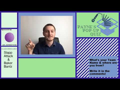 Payne’s Pop Up Quiz No 4