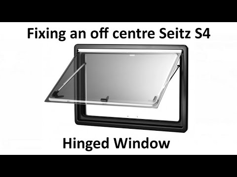 Centring a Dometic Seitz S4 Hinged Window, easy fix for an off centre window