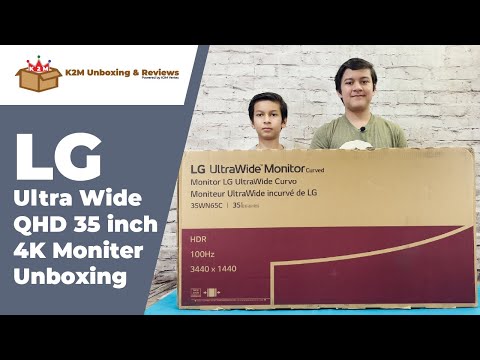 LG 35WN65C Ultra-Wide Monitor Unboxing (#69) | K2M Gaming