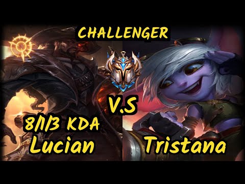 SK Crownshot (LUCIAN) vs TRISTANA - 8/1/3 KDA BOTTOM ADC CHALLENGER GAMEPLAY - EUW