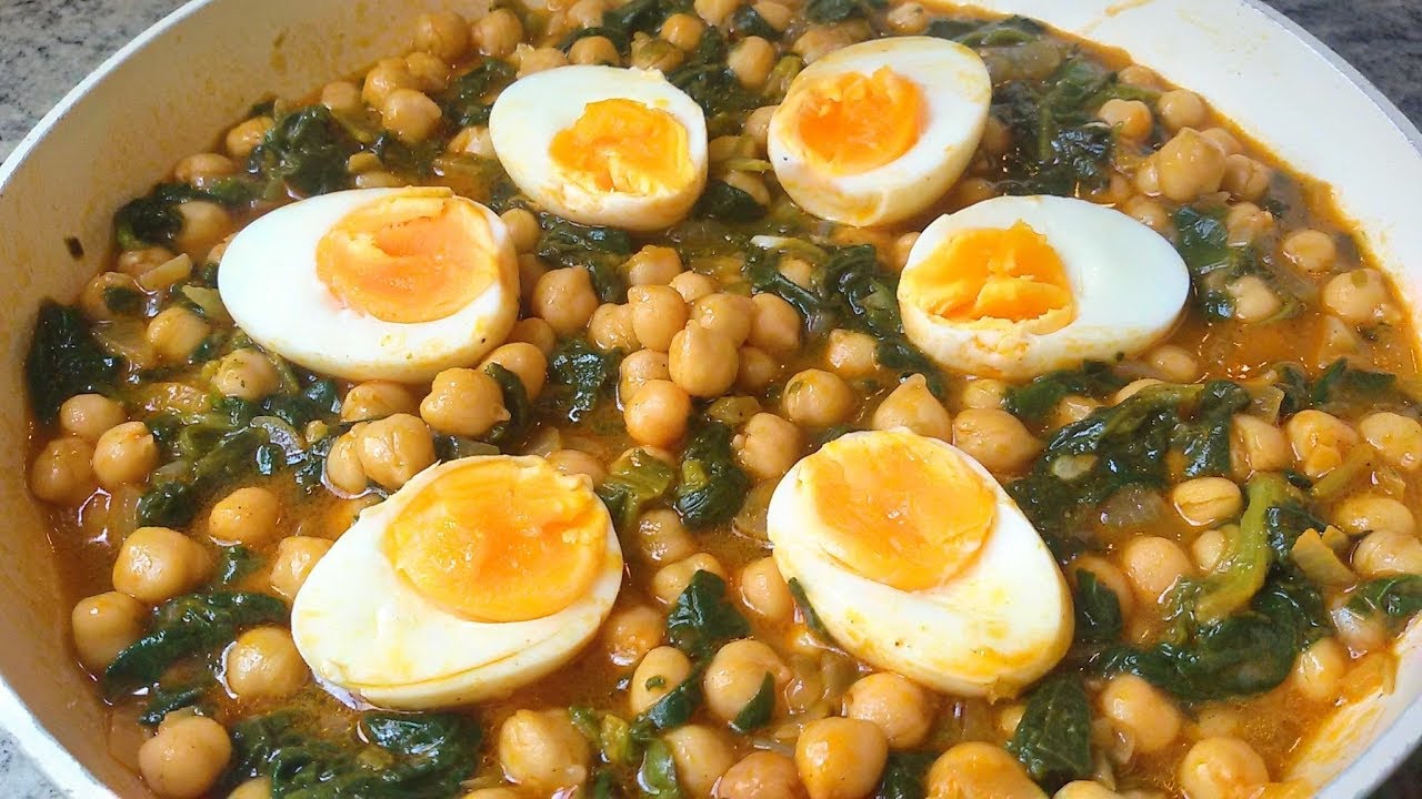 Potaje de garbanzos con espinacas