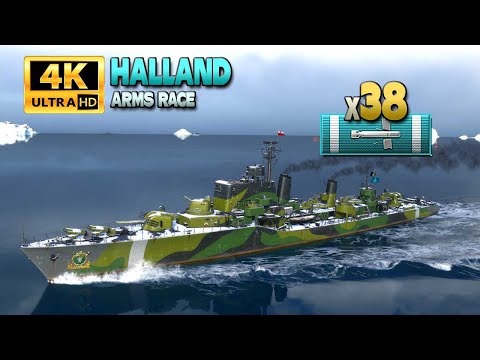 Destroyer Halland: Opponents tries to win harder - World of Warships