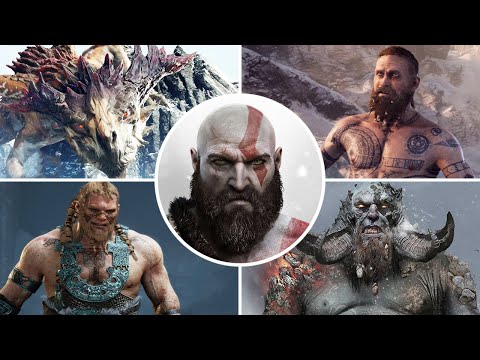 God of War 4 - All Bosses