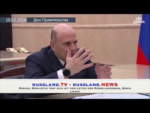 Mikhail Mishustin traf sich mit dem Leiter der Rosselkhozbank, Boris Listov