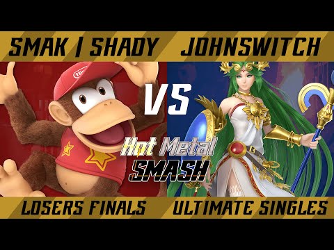 Hot Metal Smash #12 Losers Finals - SMAK | Shady (Diddy Kong) vs. JohnSwitch (Palutena) - SSBU