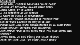 Booba - Adieu Mon Pays | Lyrics Parole |