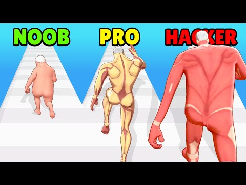 🤢 NOOB vs 😎 PRO vs 😈 HACKER - Titan Rush 3D | Download App Store APK