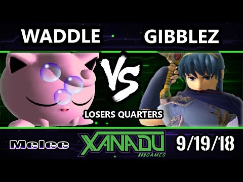 S@X 268 SSBM  -  Waddle (Jigglypuff) Vs.  Gibblez (Marth) Smash Melee Losers Quarters