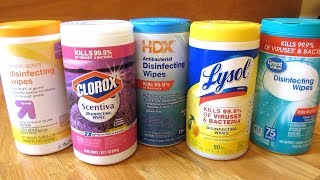 Best Disinfecting Wipes Comparison | Clorox, Lysol, Walmart,