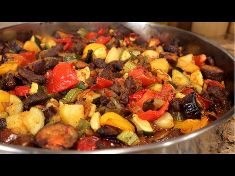 Meat and Veggies in the Oven | Mediterranean Meat and Veggie Dish | Eats With Gasia
