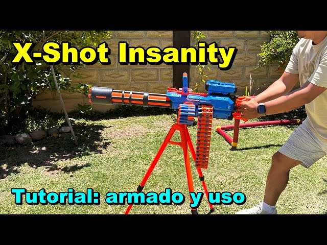 Vídeo relacionado con X-Shot Insanity Bezerko de ZURU con 84 Dardos con tecnología de Bolsillo de Aire y Almacenamiento - Juguete de niños, Adolescentes y Adultos para Exteriores