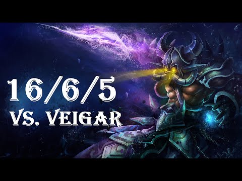 League of Legends Gameplay/Commentary - Kassadin 16/6/5 vs. Veigar