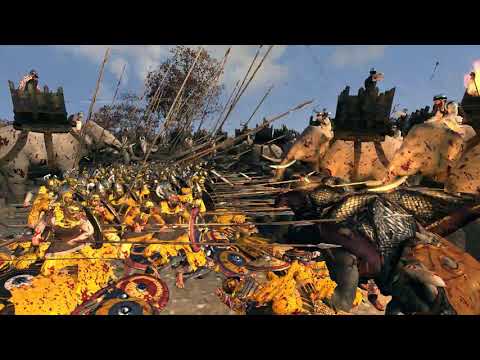 Total War ROME 2 : 4200 Archers Palmyran Vs 2000 Elephants Persian  Gameplay - River Crossing Battle