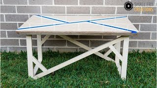 DIY | Plywood Coffee Table with Resin Art Inlay| #rocklerplywoodchallenge