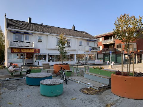 Midlertidige gatemøbler på Heimdal