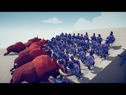 10X GIANT BISON vs EVERY FACTION UNITS - Totally Accurate Battle Simulator - TABS