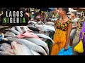 Lagos Nigeria 4k - Market Life - Buying Seafood in the most BUSY MARKET of AFRICA