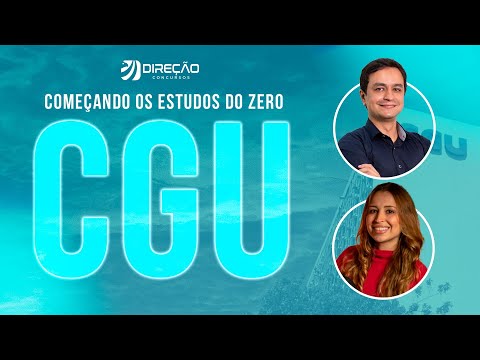Concurso CGU: Começando os estudos do zero com Erick Alves e Érica Porfírio