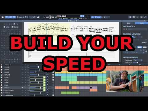 HOW TO BUILD PLAYING SPEED WITH GUITAR PRO | PRACTICE TIPS TO INCREASE TEMPO