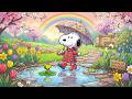 Snoopy's Cozy Spring Rain ☔ Soothing Jazz to Calm Your Mind 🌸️ Background Music for Focus DEFAULT Thumbnail