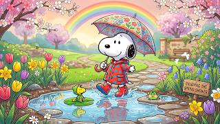 Snoopy's Cozy Spring Rain ☔ Soothing Jazz to Calm Your Mind 🌸️ Background Music for Focus MQDEFAULT Thumbnail