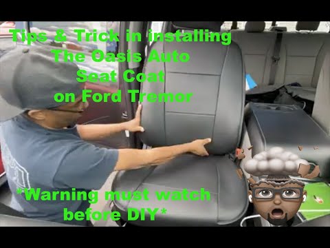 How to install, Tips & Review OASIS AUTO 2020 Ford Tremor F150 F250 F350 PU Leather Seat Covers P-1
