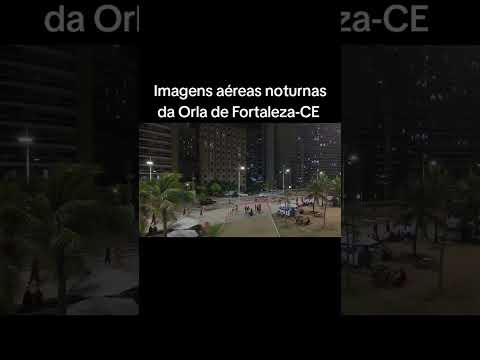 Imagens aéreas noturnas da Orla de Fortaleza-CE #mar #drone #dji #fortaleza #ceara