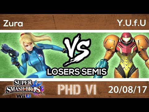 PhD VI - Smash 4 Losers Semis - Zura (Zero Suit Samus) vs. Y.U.f.U (Samus)