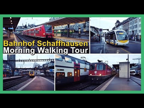 Morning Railway station tour / Morgendlicher Rundgang beim Bahnhof Schaffhausen, Schweiz 2022